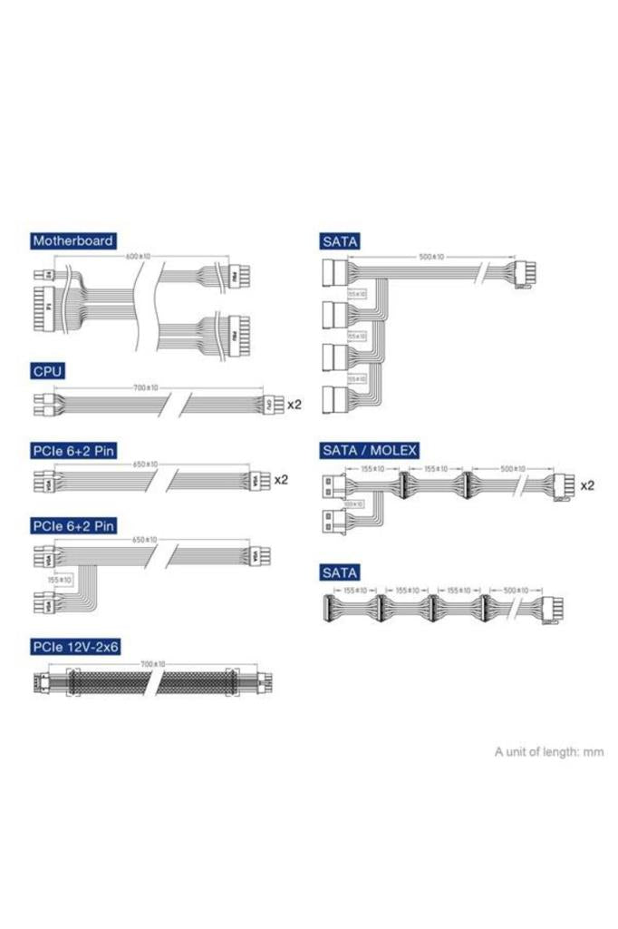 FSP Hydro PTM PRO HPT2-1650M Gen5.1 1650 W Power Supply