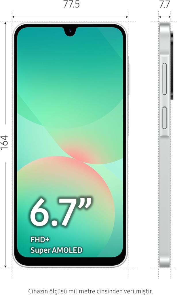 Samsung Galaxy A26 256 GB 8 GB Beyaz Outlet