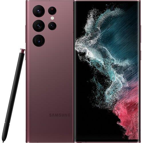 Yenilenmiş Samsung Galaxy S22 Ultra 128 GB Bordo Cep Telefonu (1 Yıl Garantili) - B Kalite
