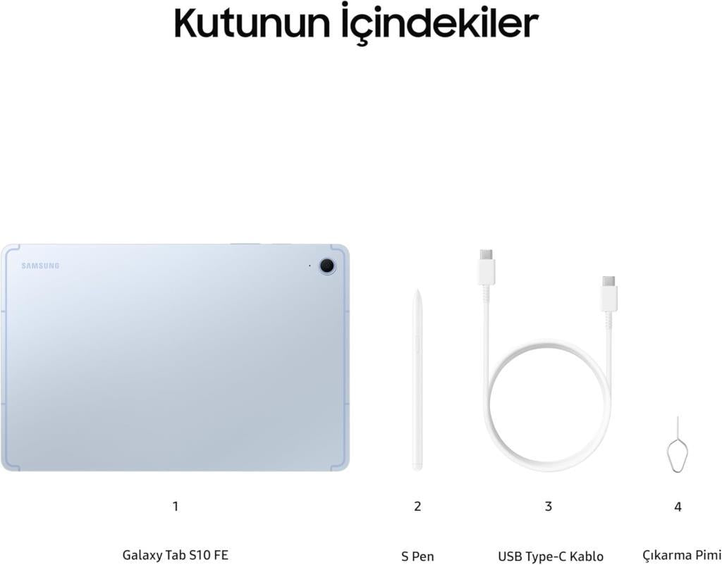Samsung Galaxy Tab S10 FE SM-X520 Mavi 128 GB 10.9" Tablet Outlet