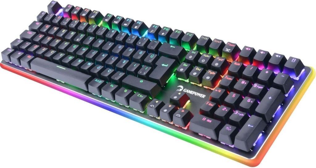 Gamepower Saber RGB Red Switch Kablolu Mekanik Oyuncu Klavyesi - TEŞHİR