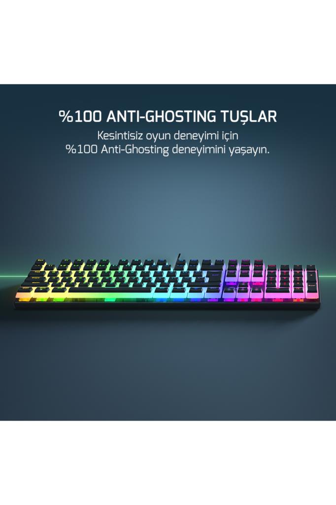 Gamepower Suki 104 RGB Red Switch Kablolu Mekanik Oyuncu Klavyesi Outlet