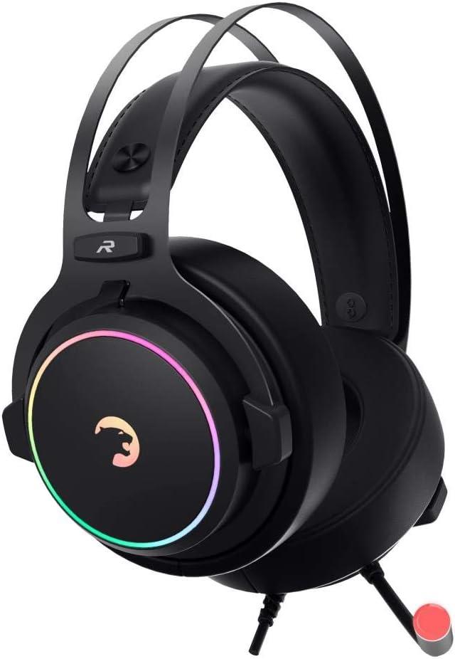 Gamepower Warlord Siyah 7.1 Surround RGB Kablolu Mikrofonlu Kulak Üstü Oyuncu Kulaklığı Teşhir