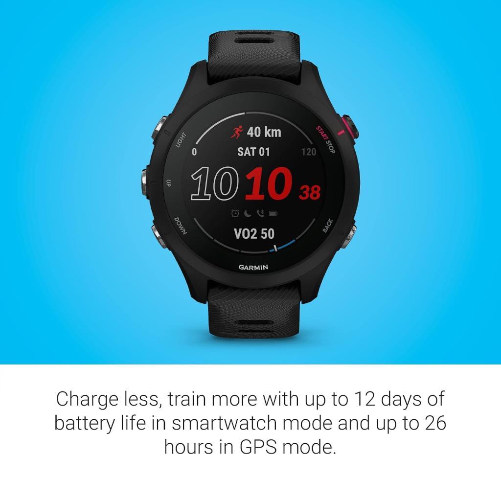 Garmin Forerunner 255S Music Akıllı Saat Siyah - Outlet