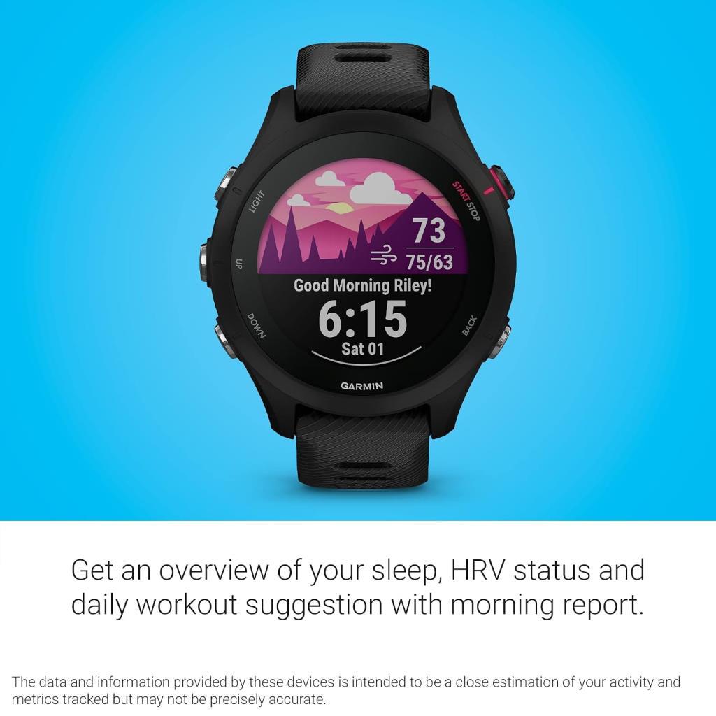 Garmin Forerunner 255S Music Akıllı Saat Siyah - Outlet