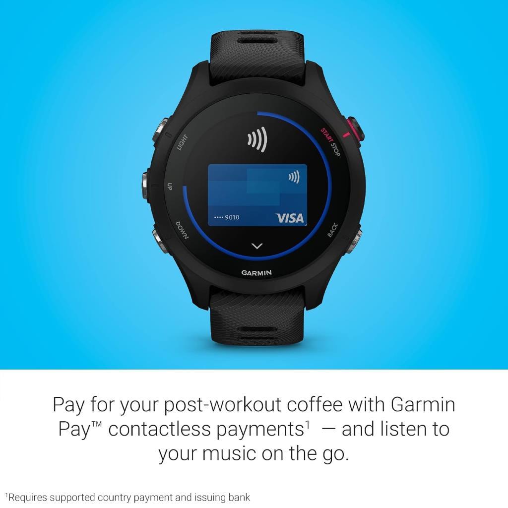 Garmin Forerunner 255S Music Akıllı Saat Siyah - Outlet