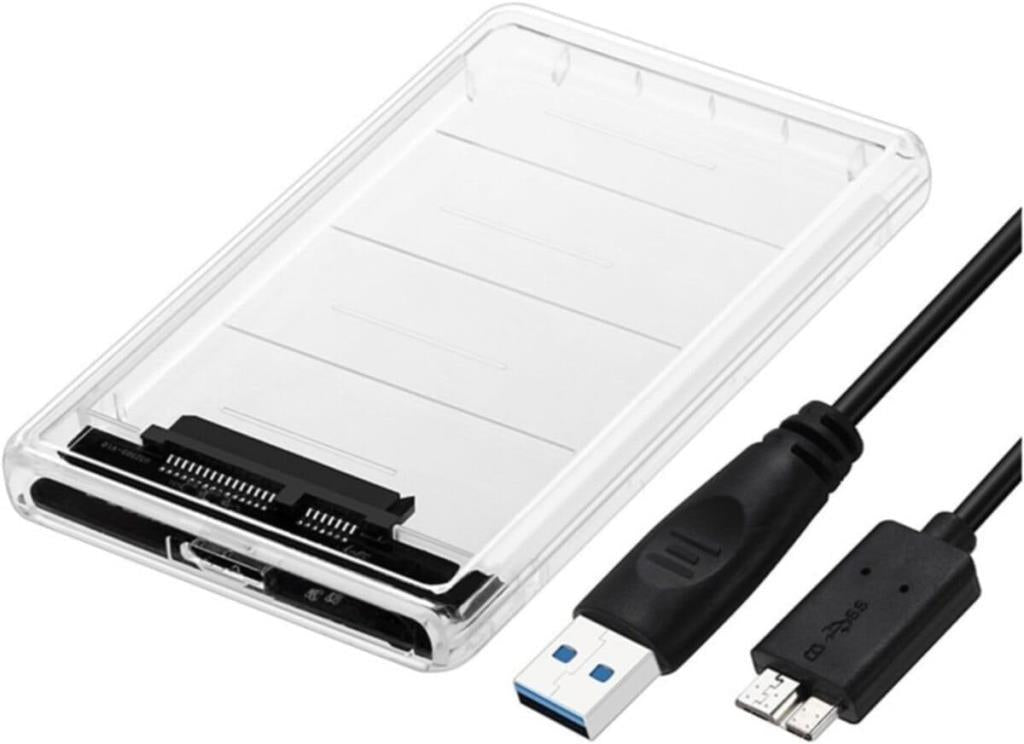 2.5" Usb 3.0 Harici Ssd Harddisk Şeffaf Taşınabilir Hdd Kutusu - TEŞHİR