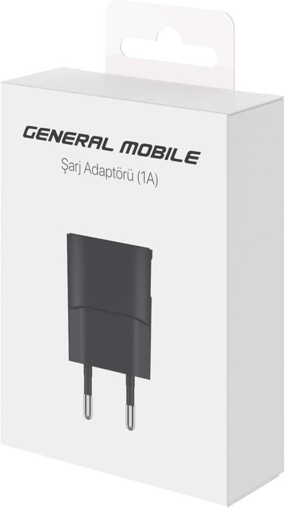 General Mobile M100371 Şarj Adaptörü, Siyah 1A - Teşhir