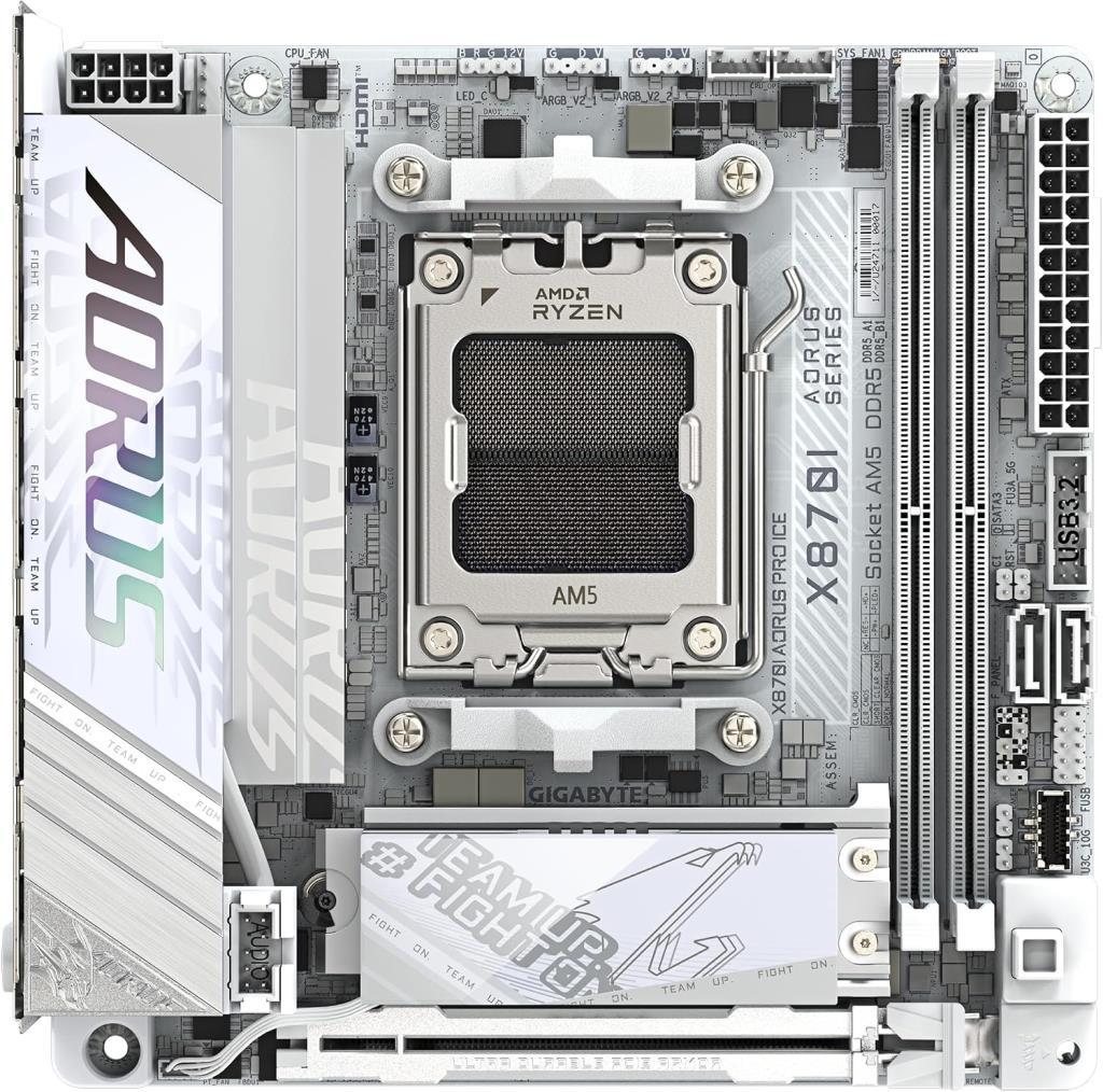 Gigabyte X870I Aorus Pro Ice Wi-Fi AMD AM5 DDR5 Mini ITX Anakart - Outlet