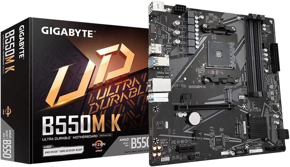 Gigabyte B550M K AMD AM4 DDR4 Micro ATX Anakart Teşhir