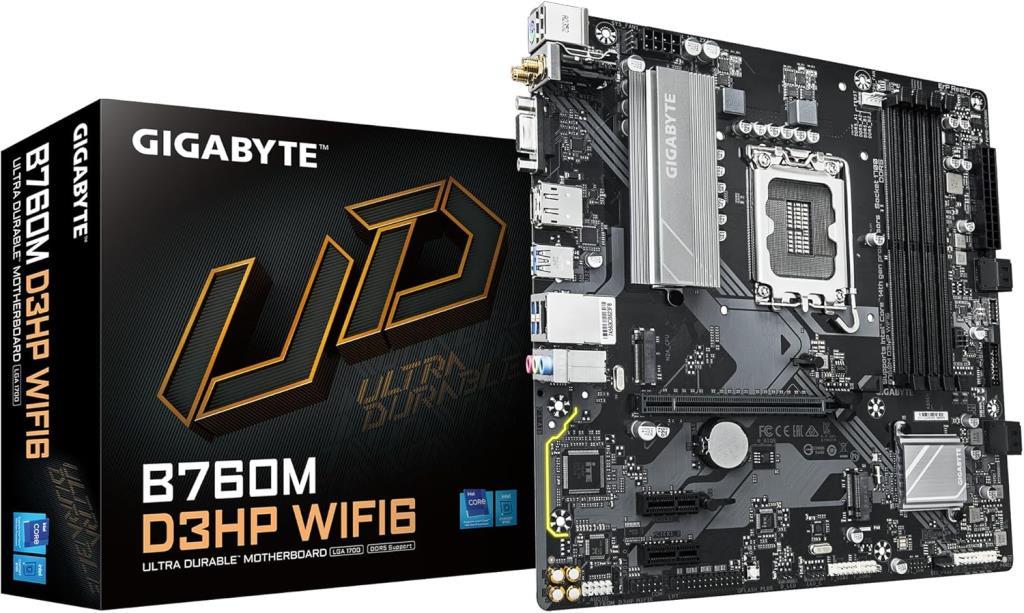 Gigabyte B760M D3HP WIFI6 Intel LGA1700 DDR5 Micro ATX Anakart Teşhir