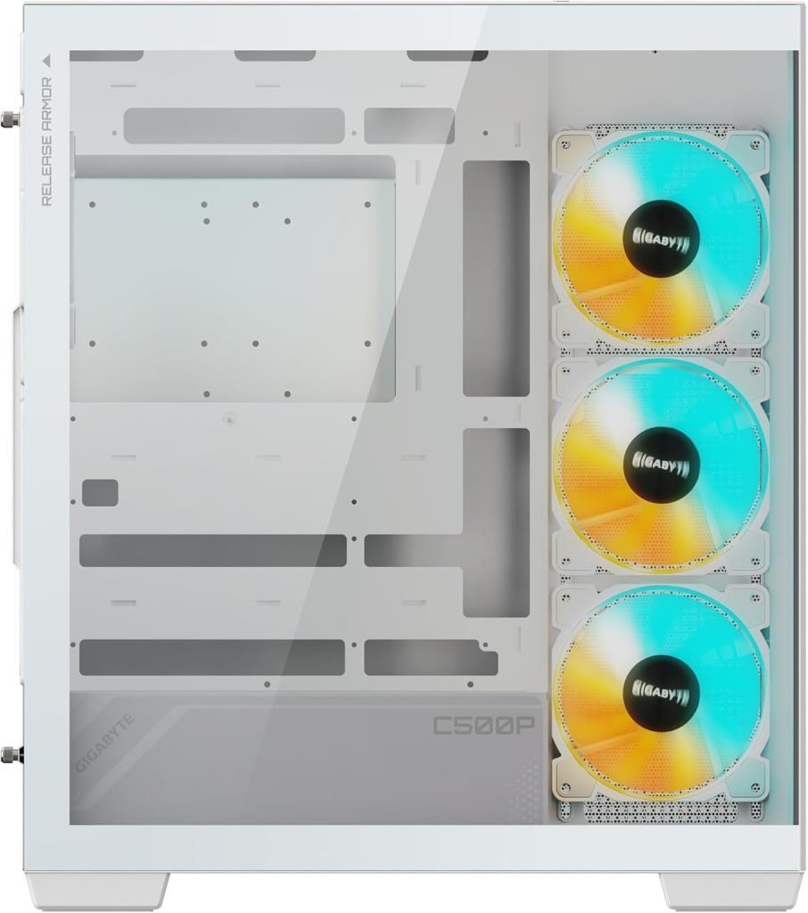 Gigabyte C500 Panoramic Stealth Ice GB-C500PI ST ARGB Fan White ATX Gaming Case Outlet