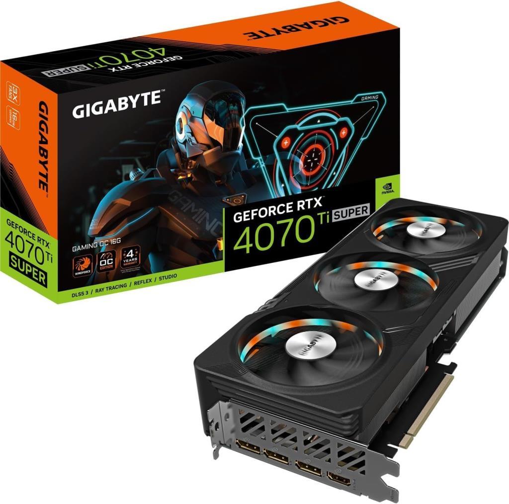 Gigabyte RTX 4070 TI Super Windforce OC 16G GV-N407TSWF3OC-16GD 256 Bit GDDR6X 16 GB Ekran Kartı Teşhir