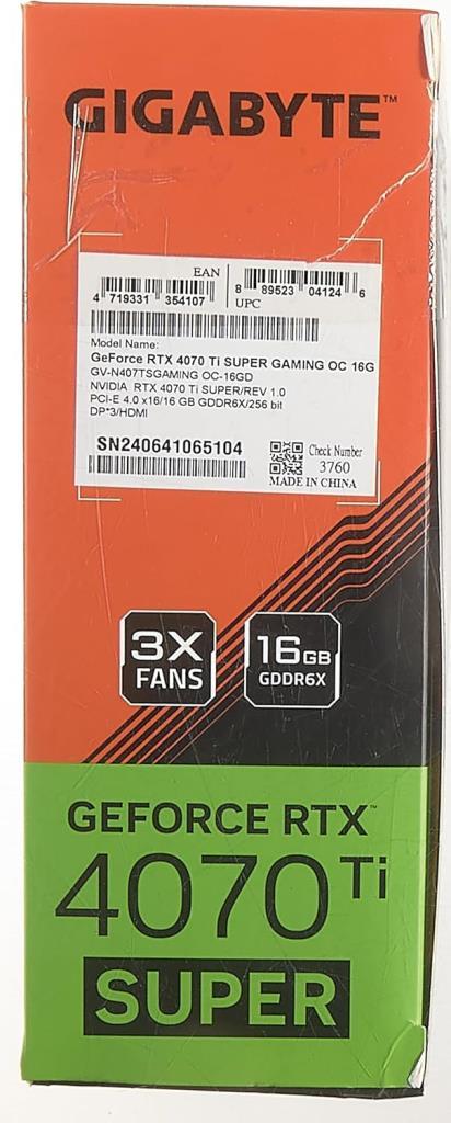 Gigabyte RTX 4070 TI Super Windforce OC 16G GV-N407TSWF3OC-16GD 256 Bit GDDR6X 16 GB Ekran Kartı Teşhir