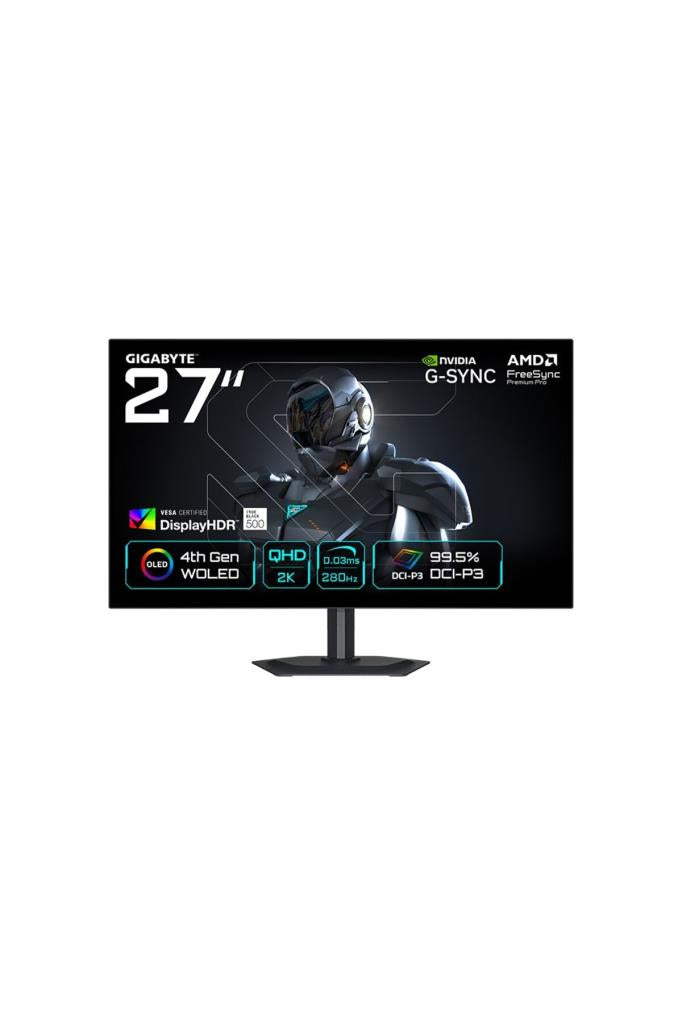 Gigabyte MO27Q28G 27" 0.03 ms 2K Pivot 280 Hz OLED Oyuncu Monitörü Outlet