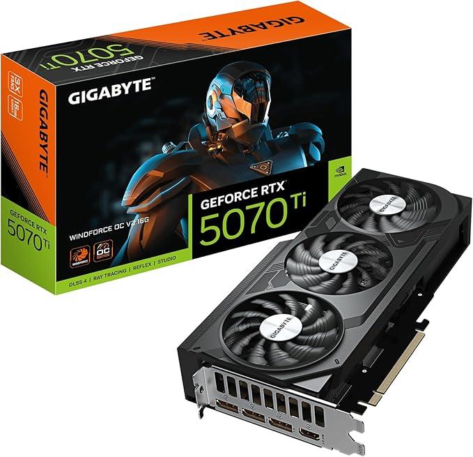 Gigabyte RTX 5070 TI Windforce OC V2 16G GV-N507TWF3OCV2-16GD 256 Bit GDDR7 16 GB Ekran Kartı - OUTLET