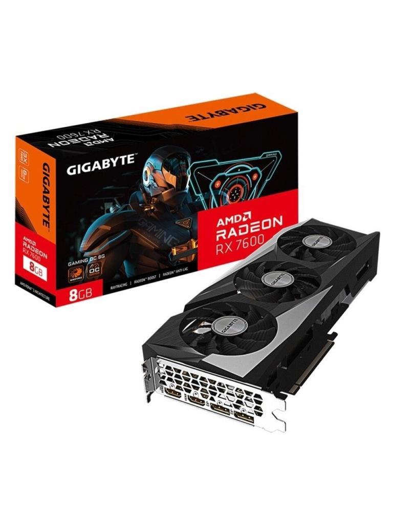 Gigabyte RX 7600 Gaming OC 8G GV-R76GAMING OC-8GD 128 Bit GDDR6 8 GB Ekran Kartı