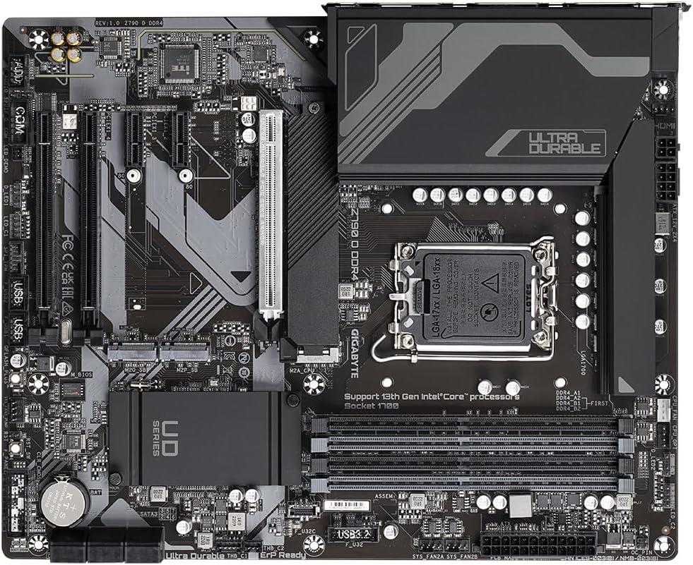 GIGABYTE Z790 D DDR4 GAMING Intel Z790 Soket 1700 DDR4 5333MHz(OC) M.2 Anakart - TEŞHİR