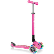 Globber Prımo Katlanabilir Fantasy Lıghts - Çocuklar Için 3 Tekerlekli Scooter-Pembe