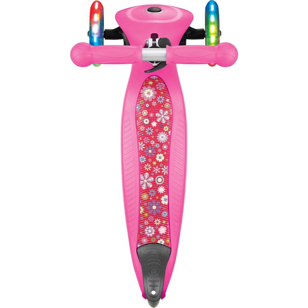 Globber Prımo Katlanabilir Fantasy Lıghts - Çocuklar Için 3 Tekerlekli Scooter-Pembe