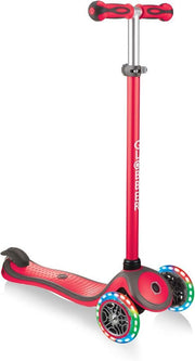 Globber Primo Plus Işıklı Kırmızı 3 Tekerlekli Çocuk Scooter