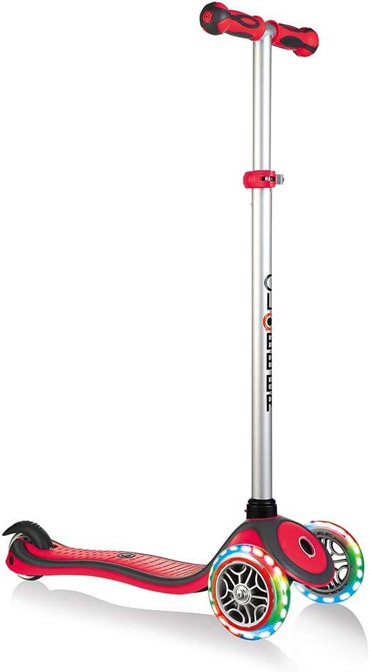 Globber Primo Plus Işıklı Kırmızı 3 Tekerlekli Çocuk Scooter