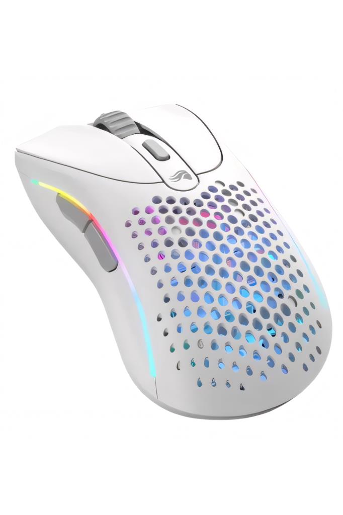 Glorious Model D 2 GLO-MS-DWV2-MW Beyaz RGB Şarjlı Optik Kablosuz Oyuncu Mouse Teşhir
