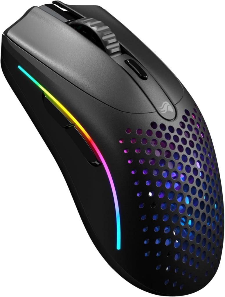 Glorious Model O 2 Mini Kablosuz Siyah Oyuncu Faresi: 57 gram, 210 Saate Kadar Pil Ömrü, Çifte Kablosuz 2.4 GHz ve Bluetooth 5.2, 26K Optik Sensör, 80 Milyon Tıklama, 6 Programlanabilir Düğme