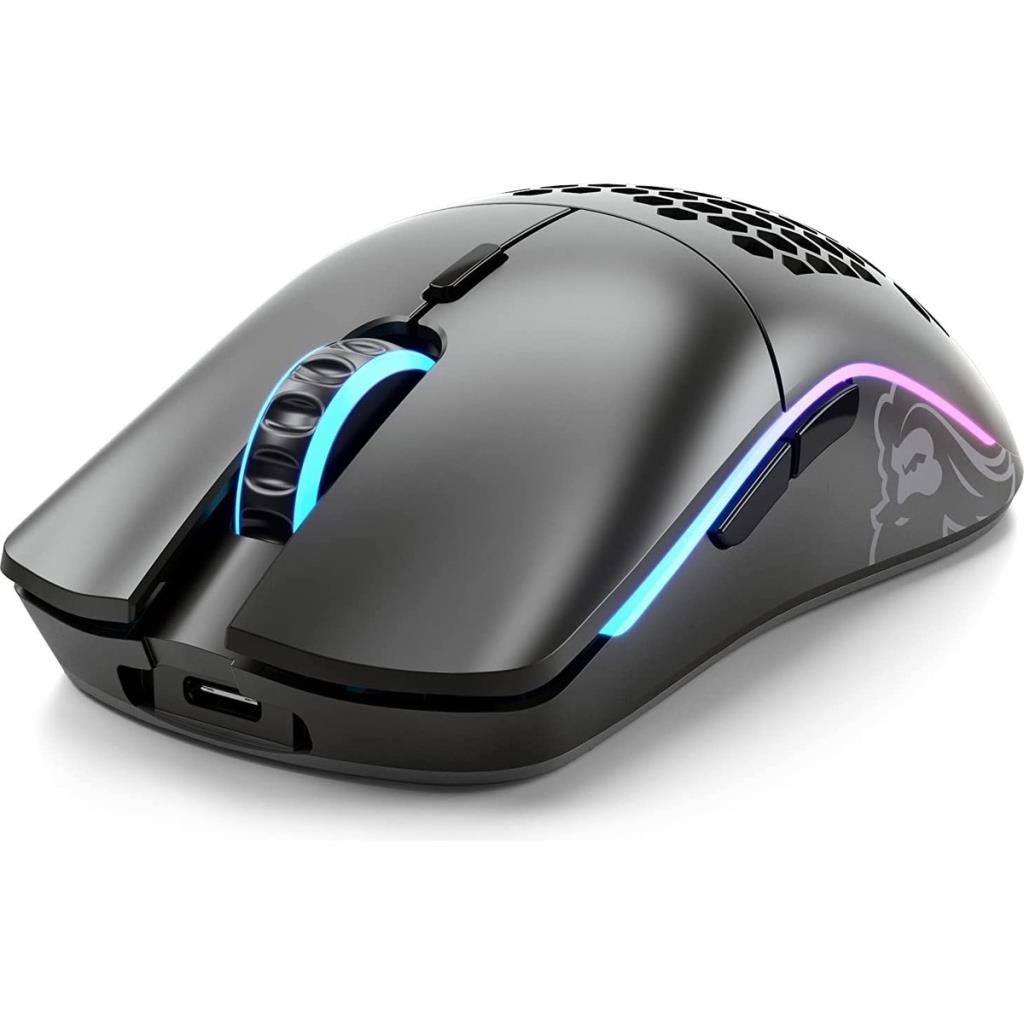 Glorious Model O- Minus GLO-MS-OMW-MB Mat Siyah RGB Şarjlı Optik Kablosuz Oyuncu Mouse