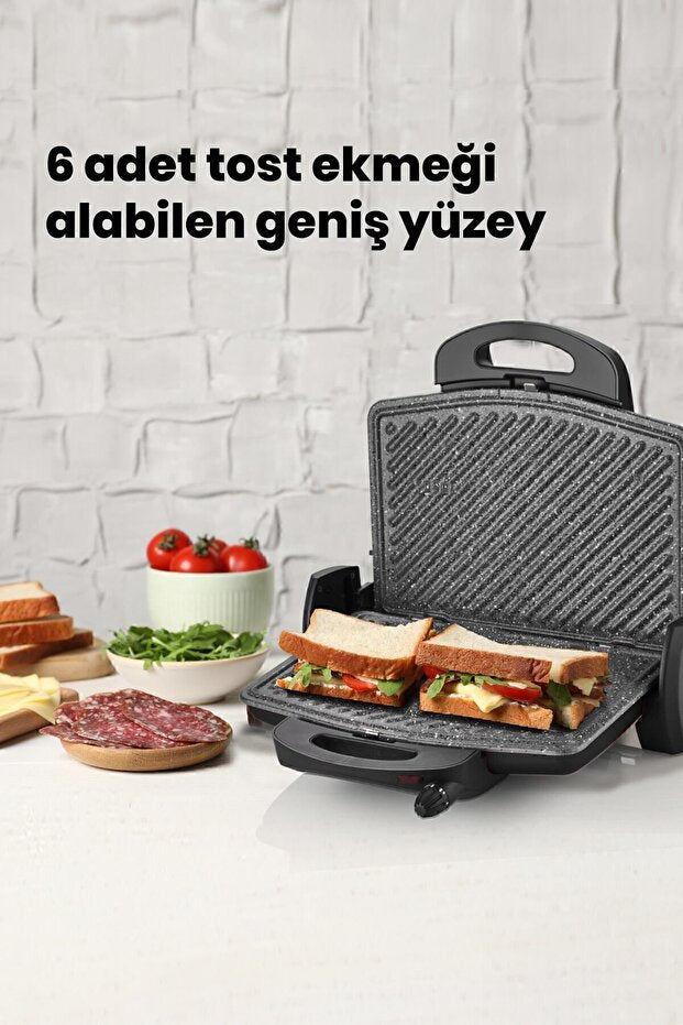 Goldmaster GM-7449S Gurmex Siyah 1750 W Granit Tost Makinesi