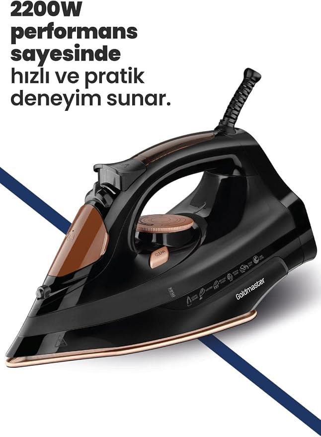 Goldmaster GM-7627 Powerjett 2200 W Buharlı Ütü - OUTLET