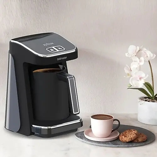 Goldmaster GM8380 Kıvam Geniş Hazne Siyah Türk Kahve Makinesi