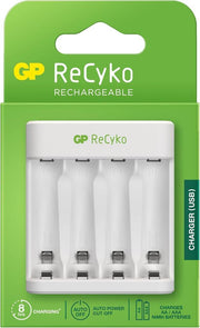 GP E411 AA 4'lü Usb Pil Şarj Aleti (Pilsiz) - Outlet