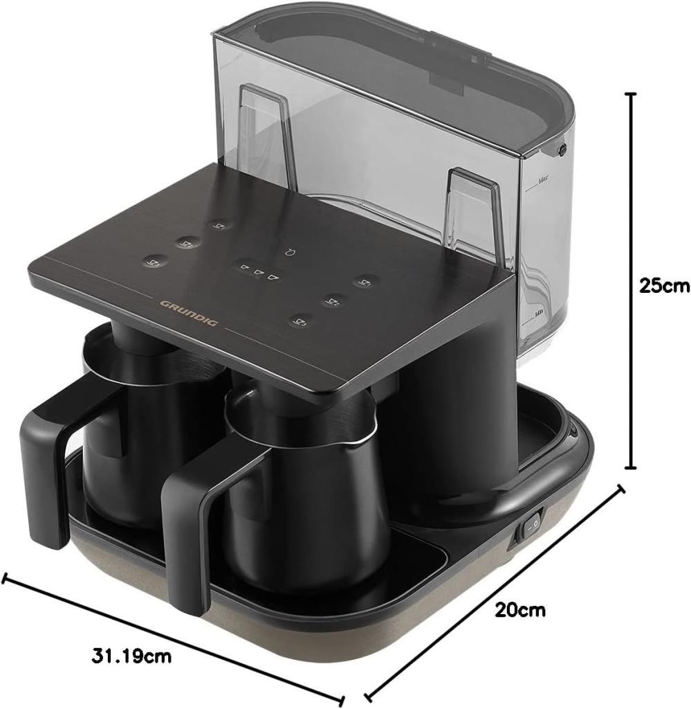 Grundig TCM 7061 Bio İkili Çelik Türk Kahve Makinesi Teşhir