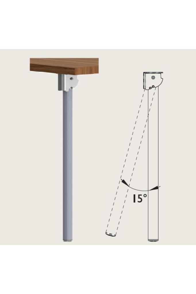 Gürçay Katlanır Masa Ayağı 11.503 (4'lü) Parlak Krom