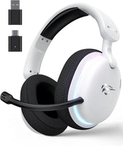 Havit Gamenote Fuxi-H7 Beyaz RGB USB Kablolu/Kablosuz Kulak Üstü Oyuncu Kulaklığı Outlet