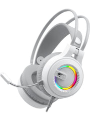 Havit Gamenote H2040D Beyaz RGB USB Kablolu Kulak Üstü Oyuncu Kulaklığı