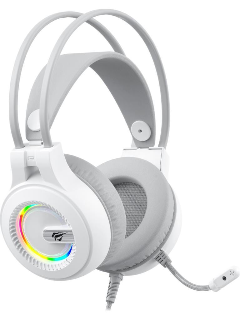 Havit Gamenote H2040D Beyaz RGB USB Kablolu Kulak Üstü Oyuncu Kulaklığı