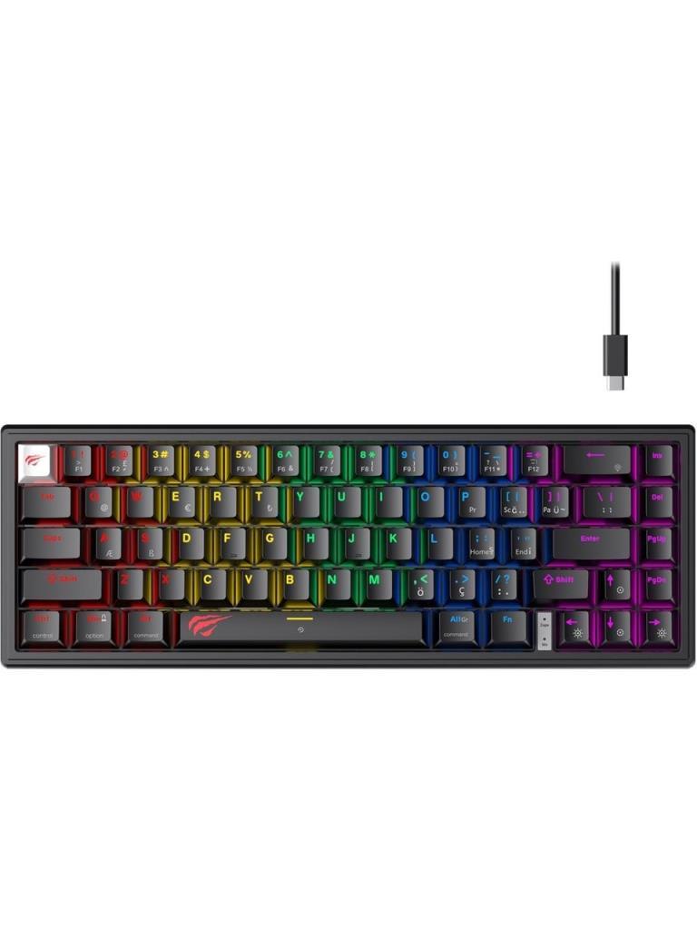 Havit Gamenote KB874L Siyah RGB %60 TKL Red Switch Kablolu Mekanik Oyuncu Klavyesi Outlet
