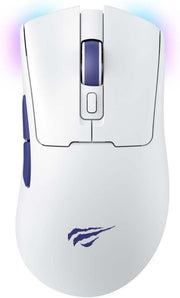 Havit Gamenote MS966SE Kablosuz Gaming Mouse - Beyaz – 3 Mod Bağlantı, 22000 DPI, RGB, BT V5.2 (Mavi/Beyaz)