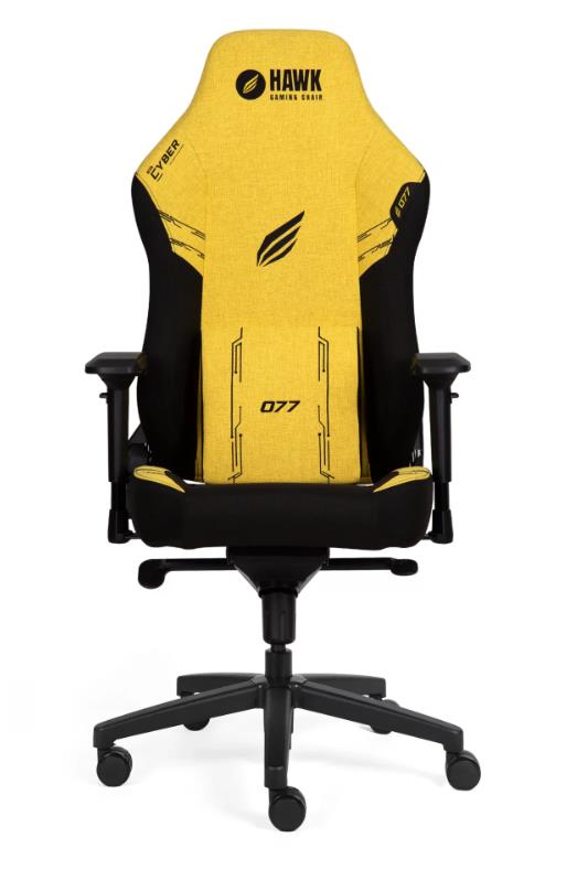 Hawk Gaming Chair Future Cyber Special Edition Kumaş Oyuncu Koltuğu (Sarı-Siyah) - TEŞHİR