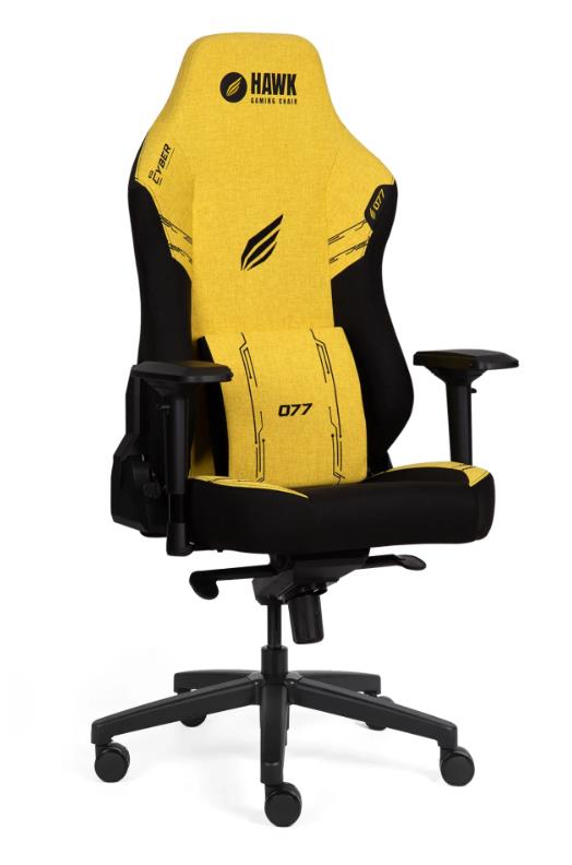 Hawk Gaming Chair Future Cyber Special Edition Kumaş Oyuncu Koltuğu (Sarı-Siyah) - TEŞHİR