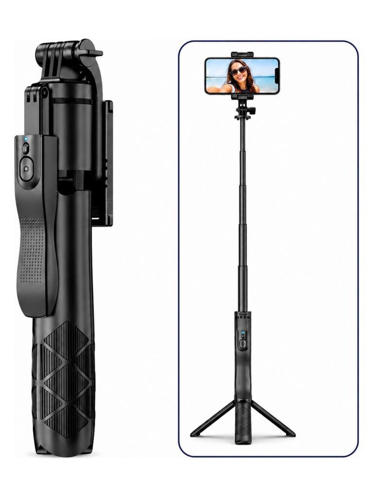 Hepu SF-11 Bluetooth Kumandalı Uzatılabilir Selfie Stick Tripod – Kablosuz Çekim Destekli Katlanabilir ve Taşınabilir Tasarım