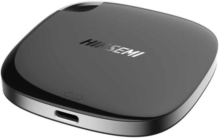 HIKSEMI ESSD-T100 Taşınabilir Harici SSD, 512 GB, Siyah