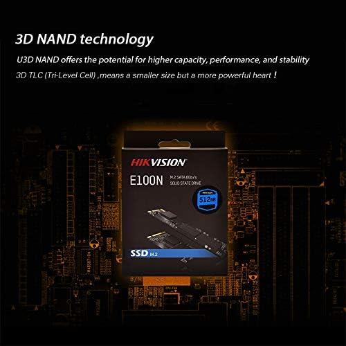 Hikvision E100N 512GB M.2 (2280) SATA III 6 Gb/s Dahili katı hal sürücüsü (SSD) 550/500MB/s'ye kadar