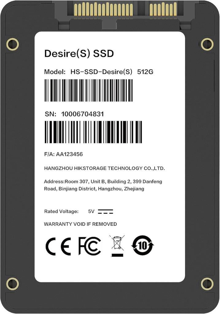 Hikvision SSD Arzu(S) 512GB Siyah Teşhir