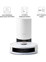Homend Alex Laser Power 1284H Toz Hazneli Moplu 3 in 1 Akıllı Robot Süpürge-TEŞHİR