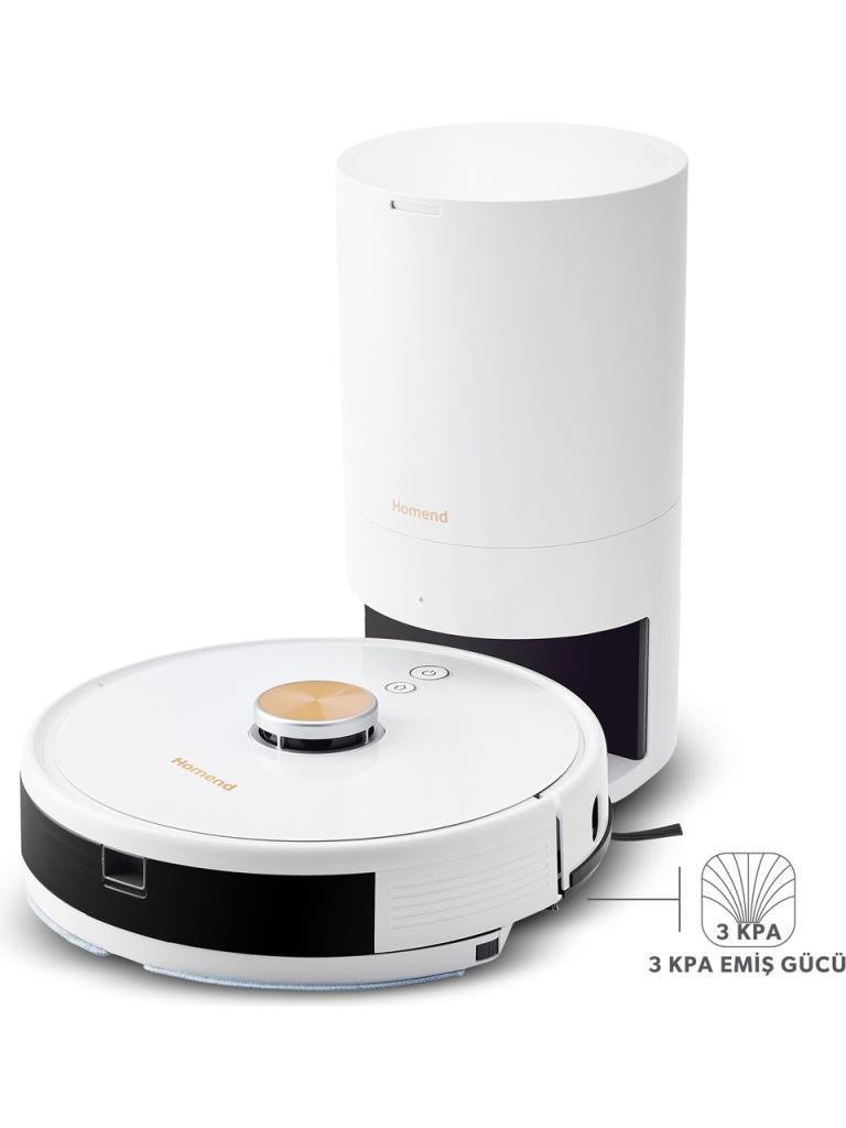 Homend Alex Laser Power 1284H Toz Hazneli Moplu 3 in 1 Akıllı Robot Süpürge-TEŞHİR