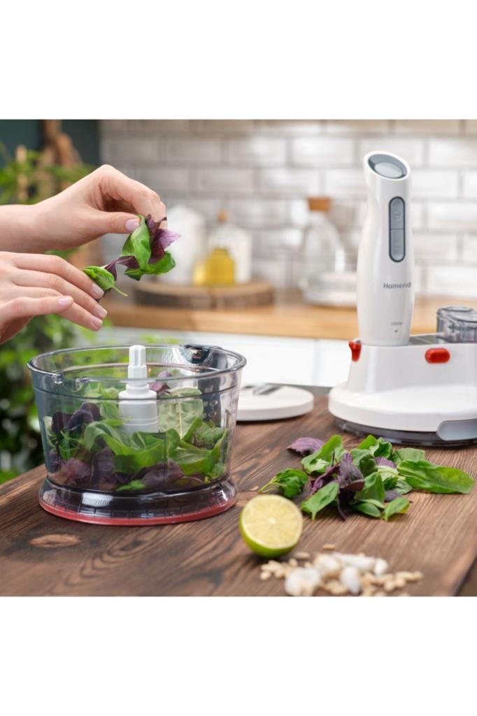Homend Functionall 2804H 1000 W Beyaz Mutfak Robotu Teşhir