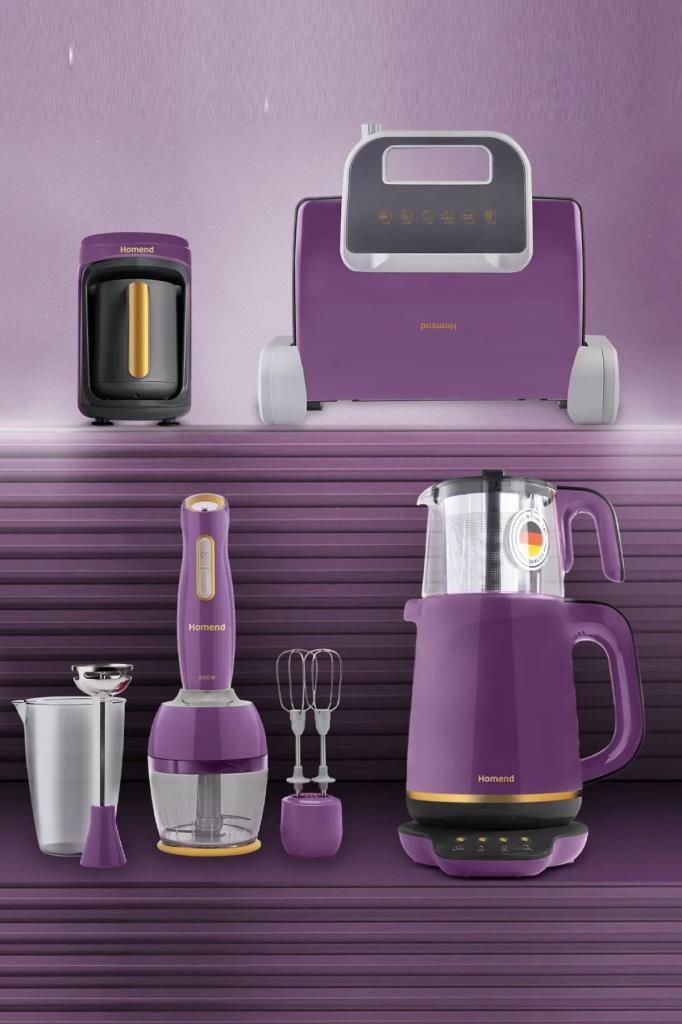 Homend Gold Serisi Mor Elektrikli Çeyiz Seti Outlet